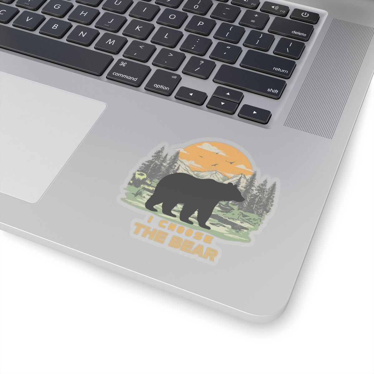 I Choose the Bear Kiss-Cut Stickers