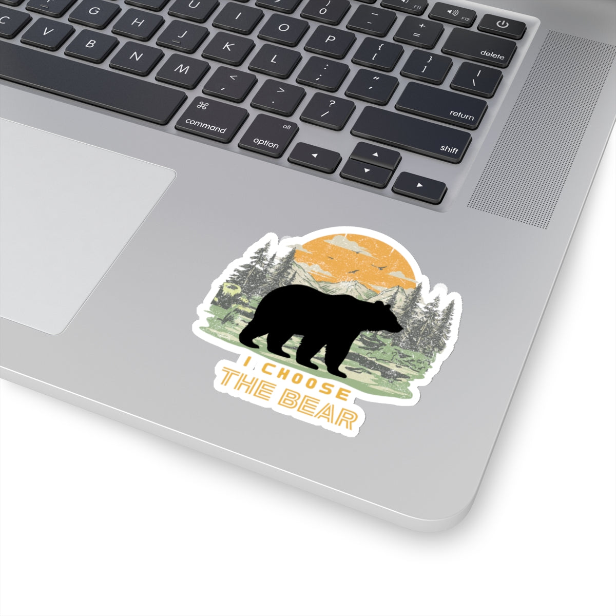 I Choose the Bear Kiss-Cut Stickers