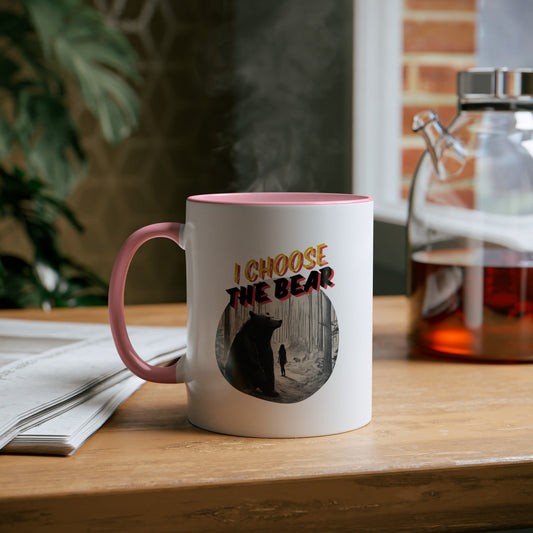 I Choose the Bear Two-Tone Coffee Mugs, 11oz