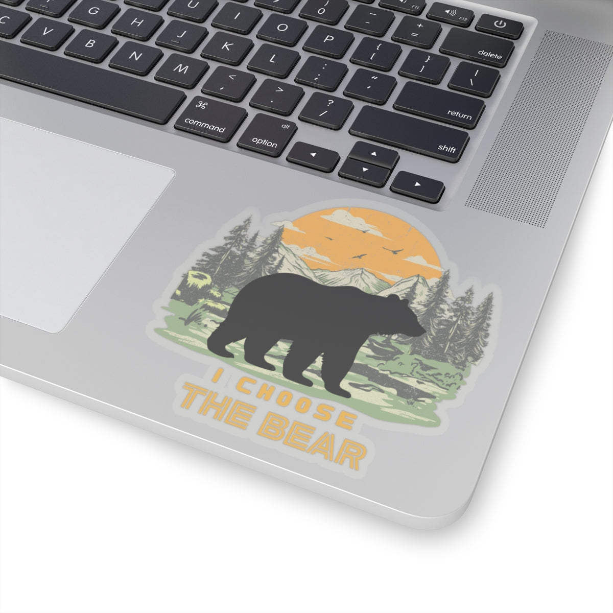 I Choose the Bear Kiss-Cut Stickers