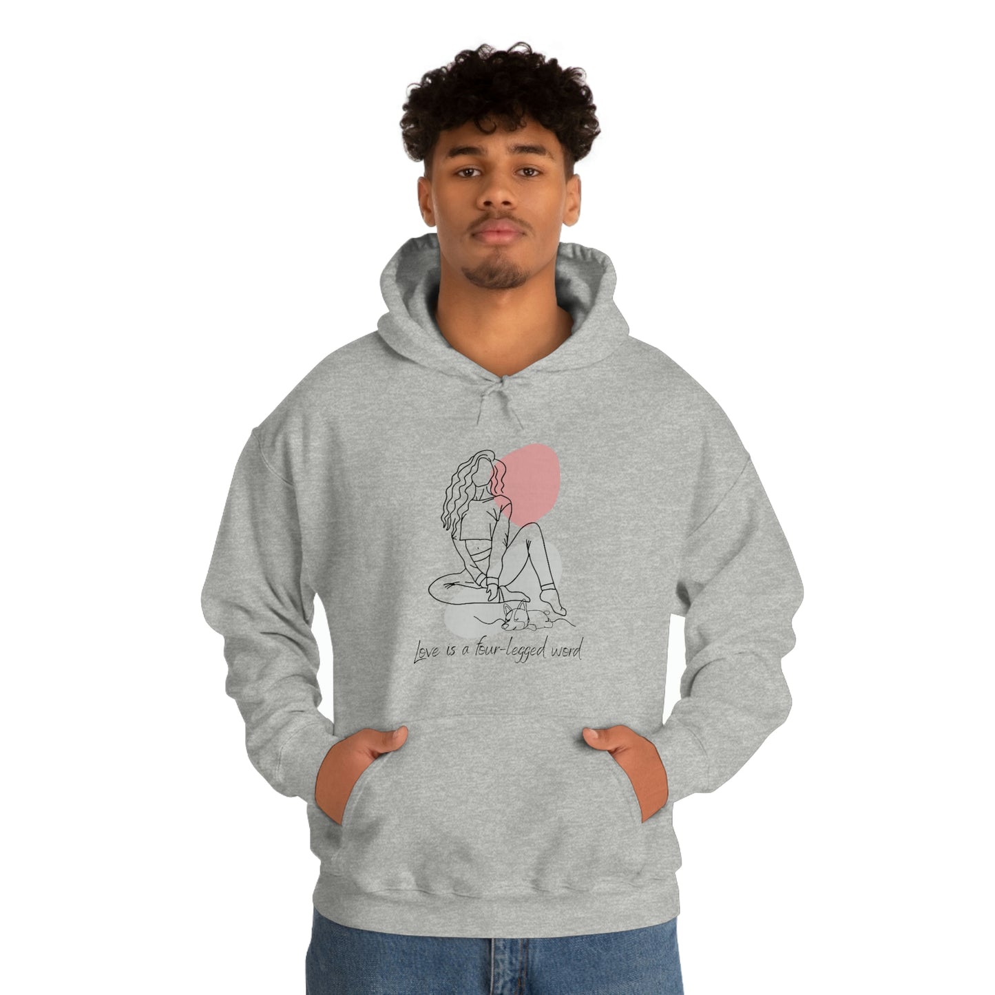 Four-Legged Word Unisex Heavy Blend™ Hooded Sweatshirt