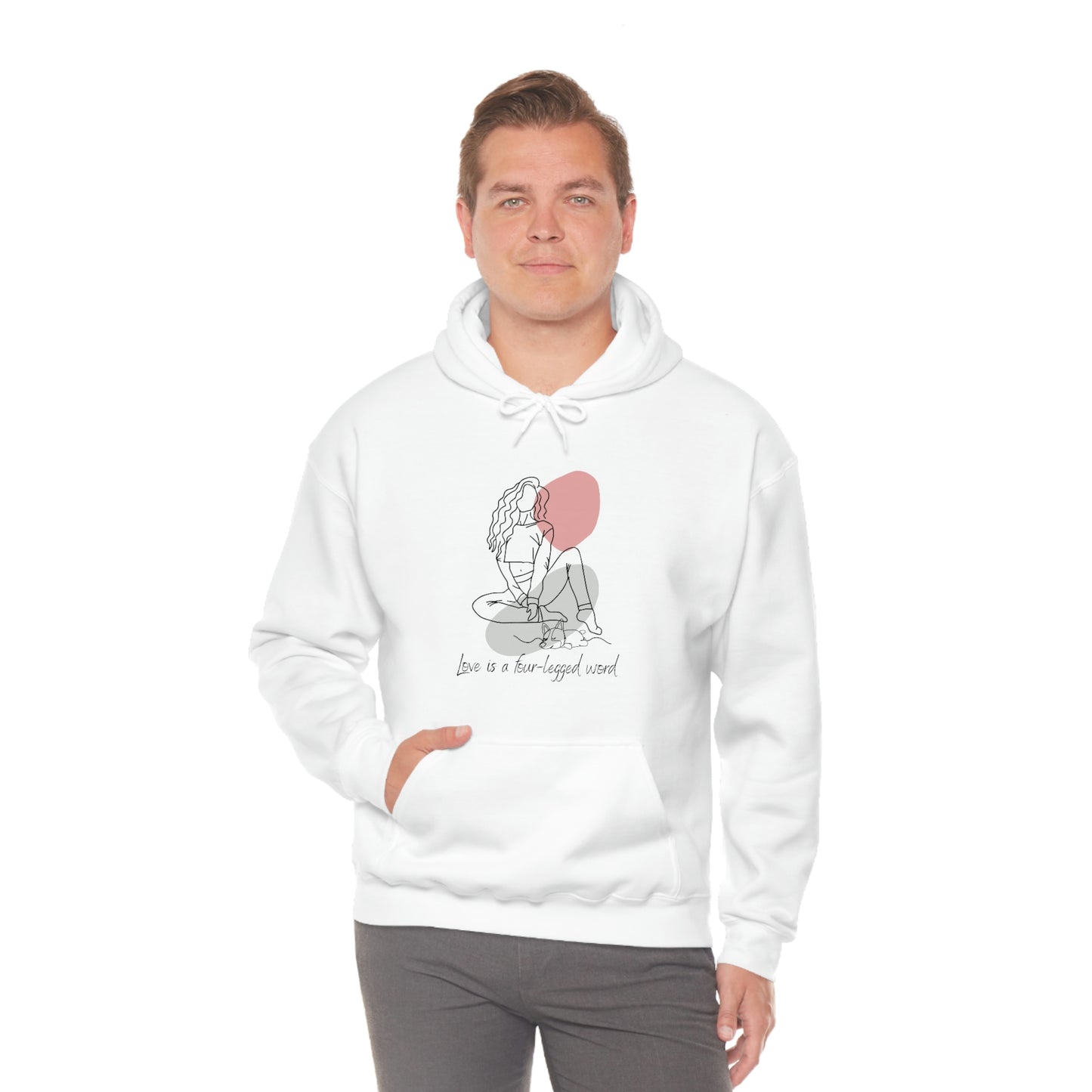 Four-Legged Word Unisex Heavy Blend™ Hooded Sweatshirt