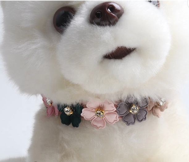 Flower Child Vegan Leather Collar