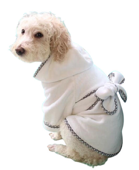 Rufflix and Chill Microfiber Bath Robe